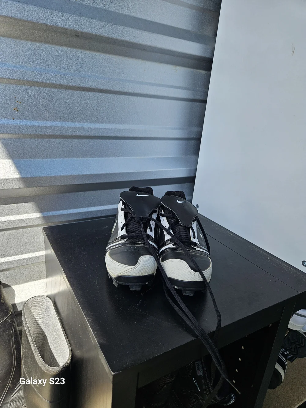 Nike Baseball Cleats Black White Molded Cleats Men's Size 7 Style 333780-011